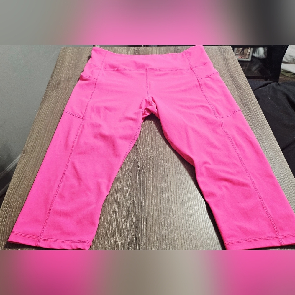 Girls Zyia Active Hot Pink Leggings Size 14-16